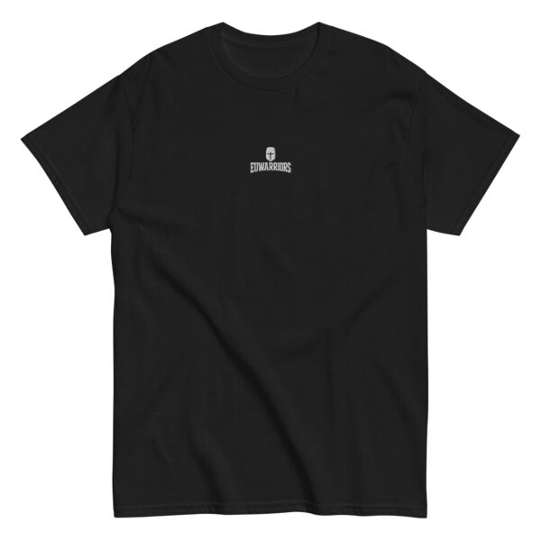 unisex-classic-tee-black-front-6a16ecde82f1a.jpg Euwarriors Tee (White Logo)